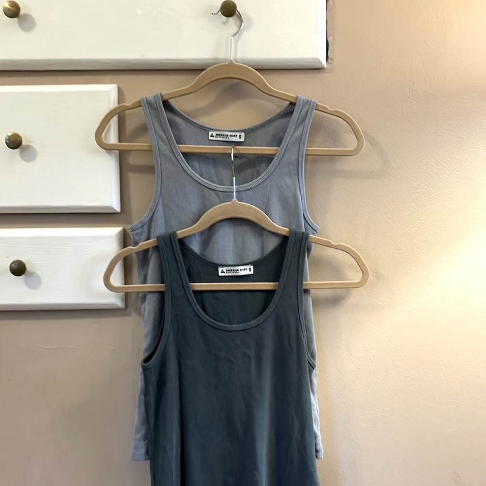 American Giant Rib tank tops size small